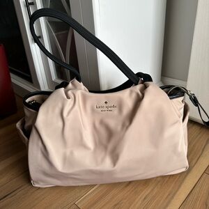 Kate Spade Cream Shoulder Bag with Black Accents